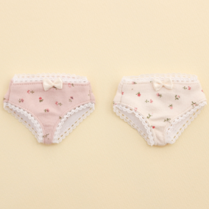 [Mini/Enfant] Flower Panties Indie Pink/Cream
